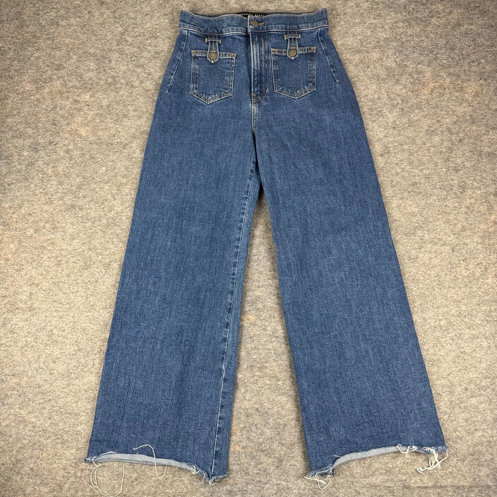 Veronica Beard Grant Wide‎ Leg Jeans 27" Extra High Rise Lakewood Womens 27